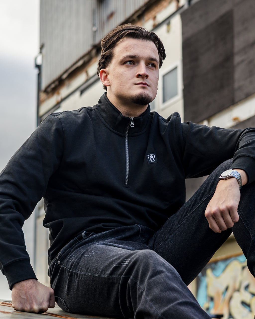 CLASSIC HALF ZIP SWEATER