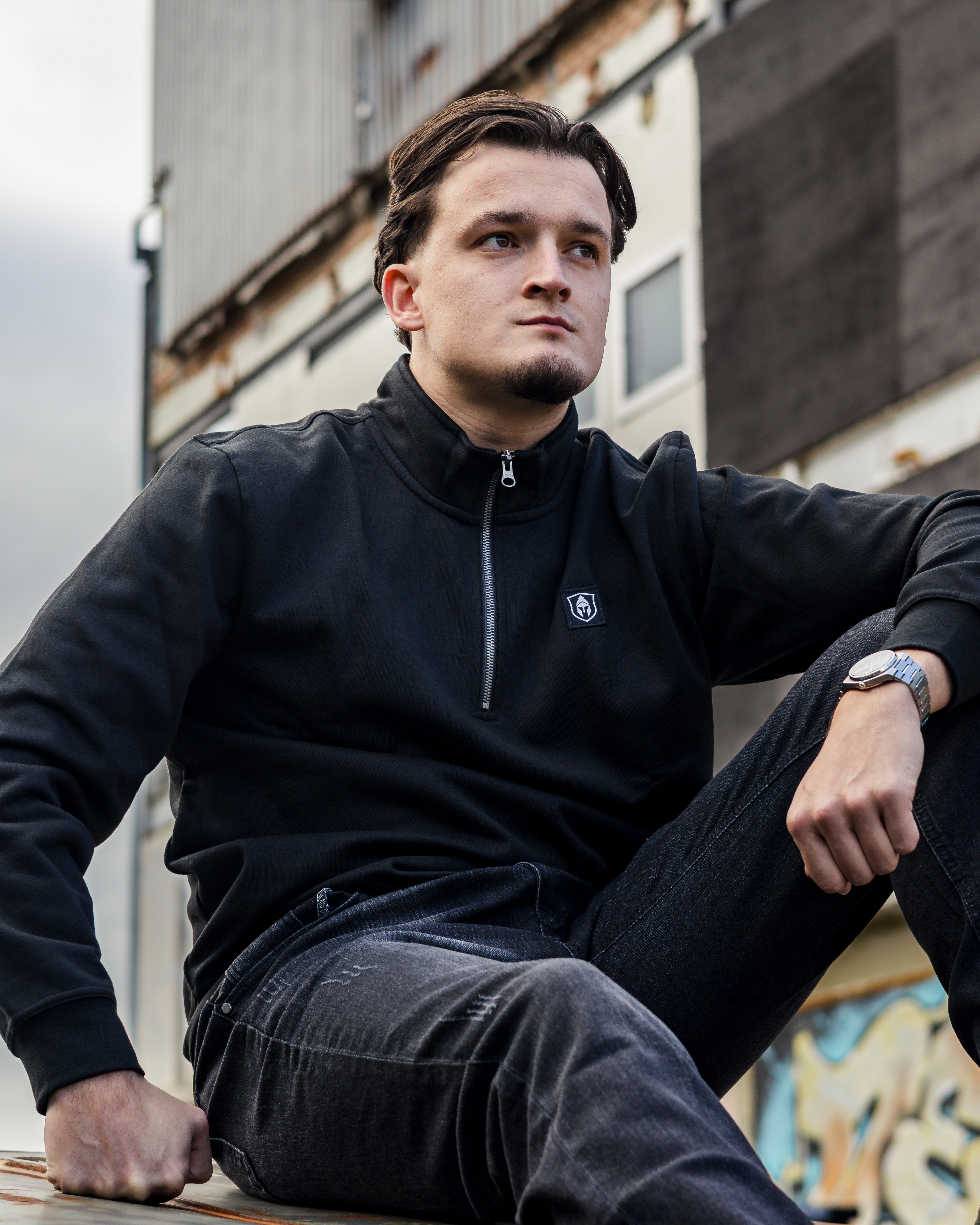 CLASSIC HALF ZIP SWEATER