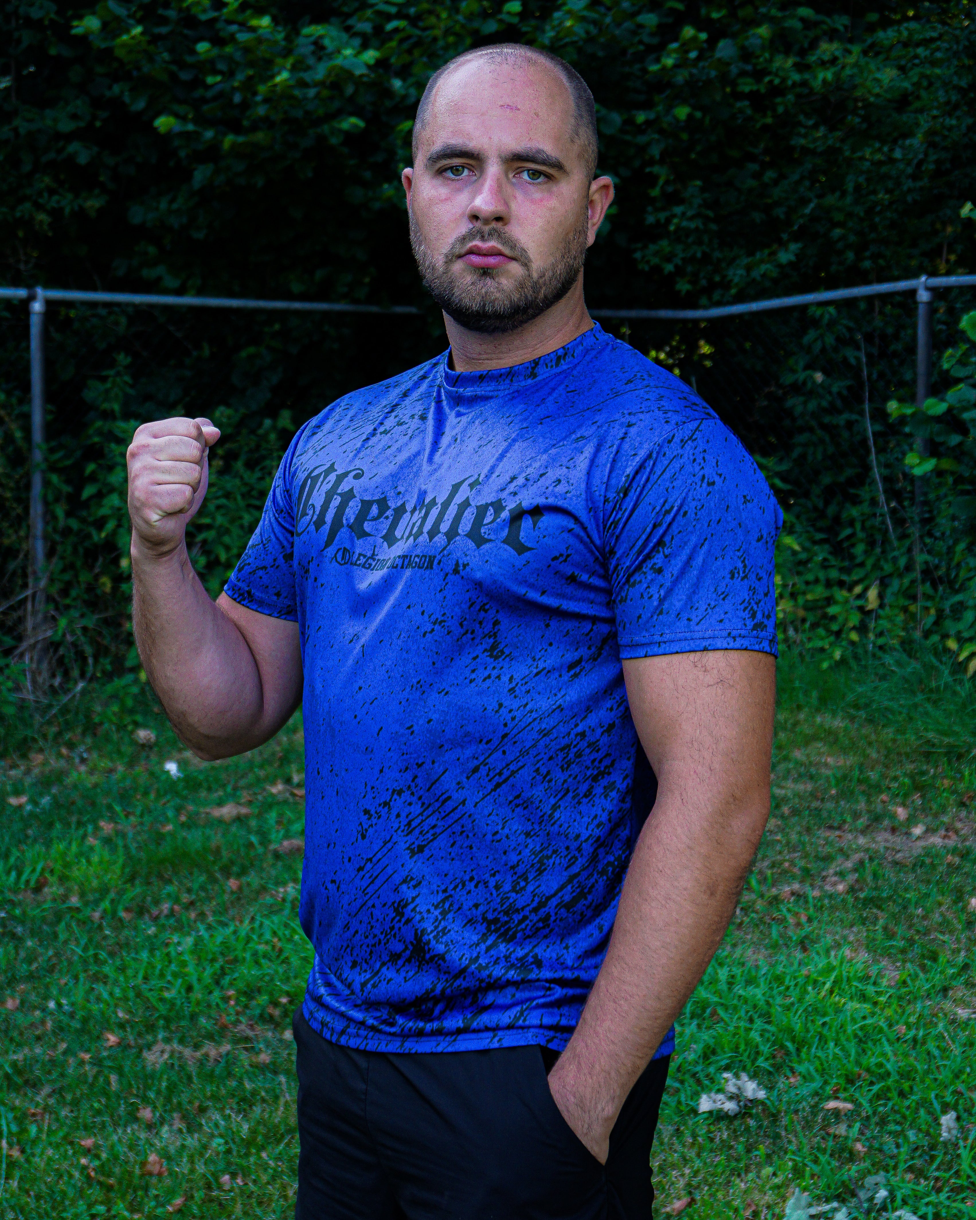 SPORTSHIRT BLAUW
